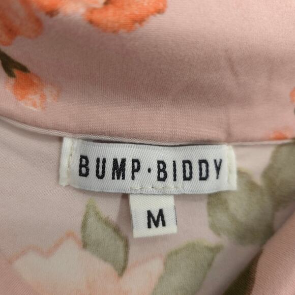 Bump Biddy Floral Off the Shoulder Maternity Dress Size Medium - Picture 12 of 12